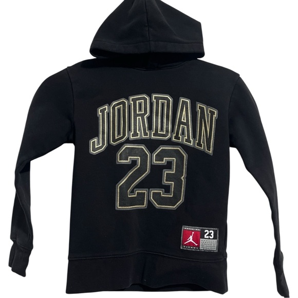 Jordan Other - Jordan #23 Kids Black Pullover Hoodie Embroidered Size 8